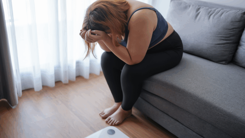 うまくいかないダイエットに悩む女性