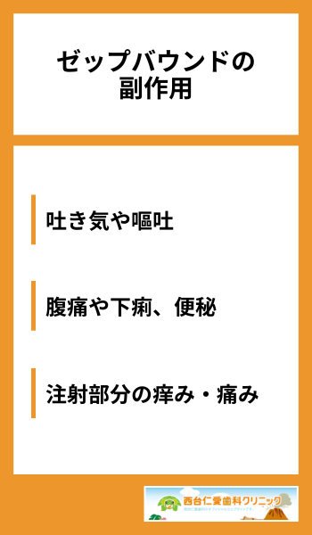 ゼップバウンドの副作用